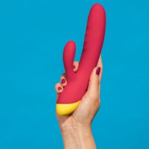 Romp Jazz — Rabbit Vibrator, Waterproof, Red — G-Spot Vibrators — view 4