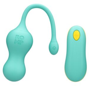 Romp Cello — Vibrating Egg, Remote Control, Turquoise — Remote Control Vibrators