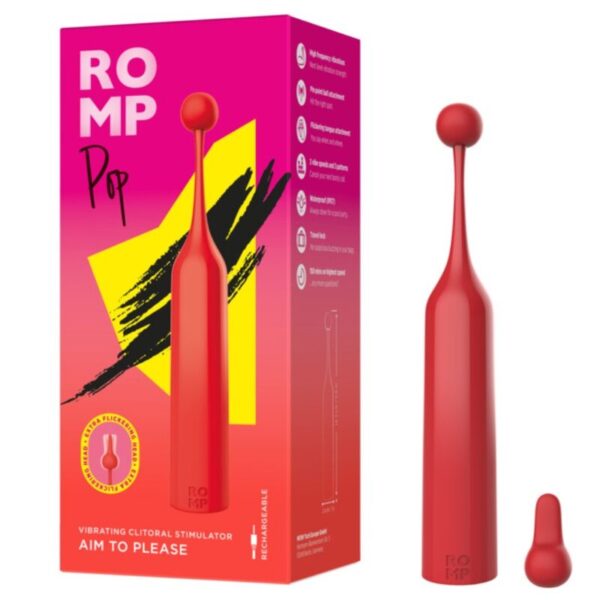 Romp Pop — Clitoral Vibrator, Red — Clitoral Stimulators — view 8