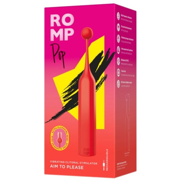 Romp Pop — Clitoral Vibrator, Red — Clitoral Stimulators — view 9