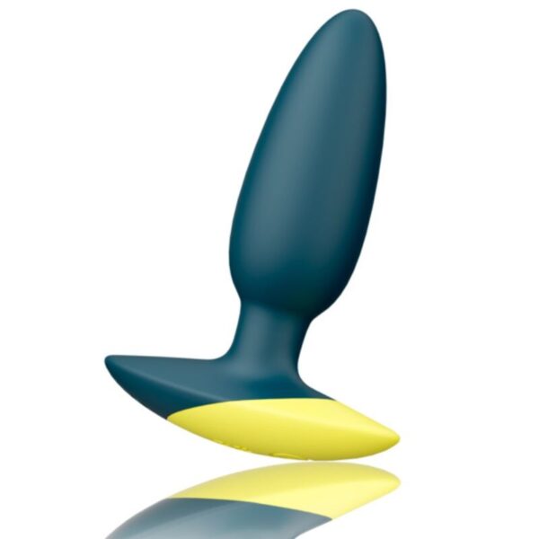 Romp Bass — Vibrating Butt Plug, Waterproof, 10 cm, Green — Anal — view 3