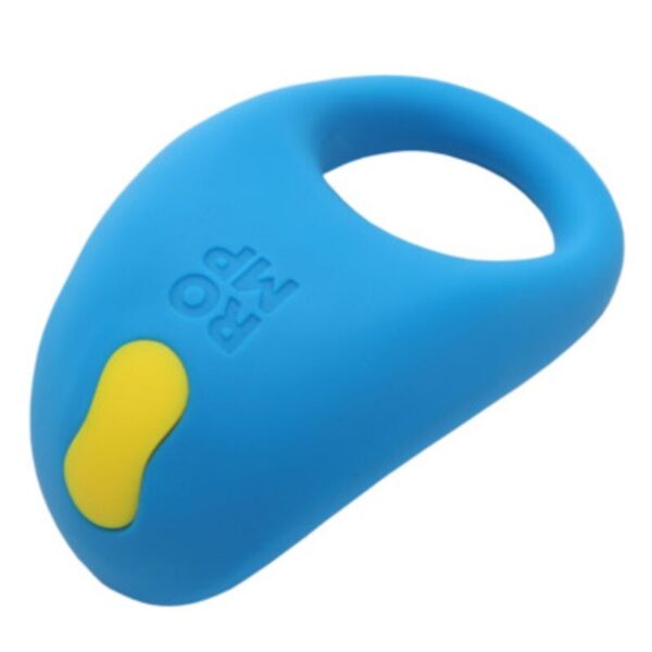 Romp Juke — Vibrating Cock Ring, Rechargeable, Blue — Cock Rings — view 3