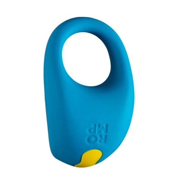 Romp Juke — Vibrating Cock Ring, Rechargeable, Blue — Cock Rings — view 7