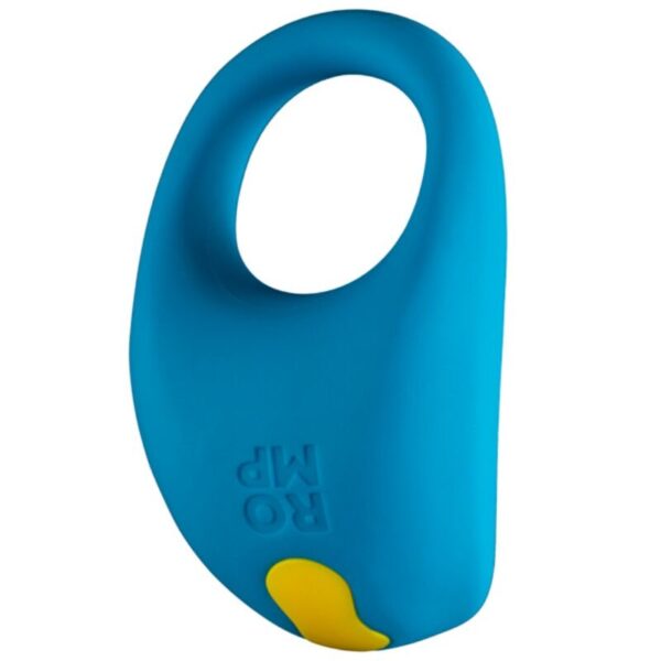 Romp Juke — Vibrating Cock Ring, Rechargeable, Blue — Cock Rings — view 6