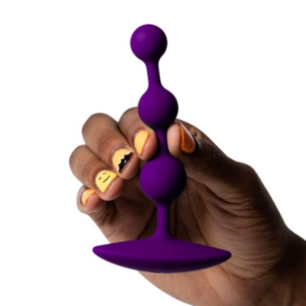 Romp Amp — Anal Beads, Silicone, Purple — view 11