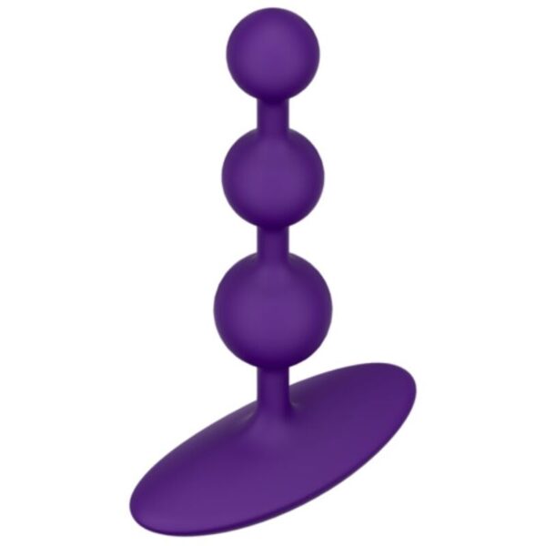 Romp Amp — Anal Beads, Silicone, Purple — view 3
