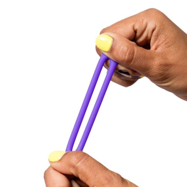 Romp Remix Trio — Cock Ring Set, Silicone, Purple — Classic Cock Rings — view 2