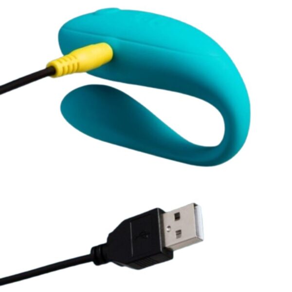 Romp Join — Couples Vibrator, Rechargeable, Turquoise — view 5