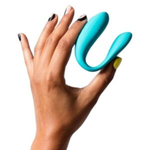 Romp Join — Couples Vibrator, Rechargeable, Turquoise — view 3