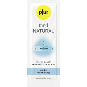 Pjur Med Natural Glide — Water-Based Lubricant, 2 ml — Lubes