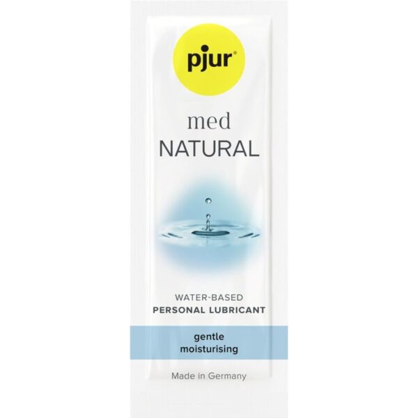 Pjur Med Natural Glide — Water-Based Lubricant, 2 ml — Lubes