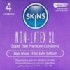Skins XL — Non-Latex Condoms, 4 Pack — Condom Multipacks