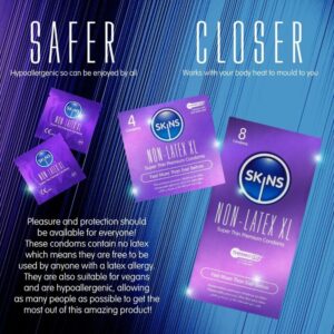 Skins XL — Non-Latex Condoms, 4 Pack — Condom Multipacks — view 3