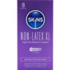 Skins XL — Non-Latex Condoms, 8 Pack — Condom Multipacks