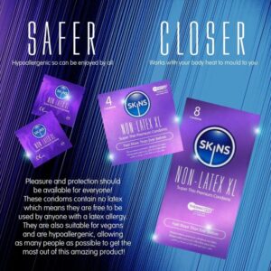 Skins XL — Non-Latex Condoms, 8 Pack — Condom Multipacks — view 4