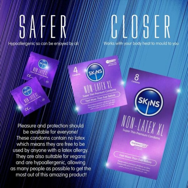 Skins XL — Non-Latex Condoms, 8 Pack — Condom Multipacks — view 4