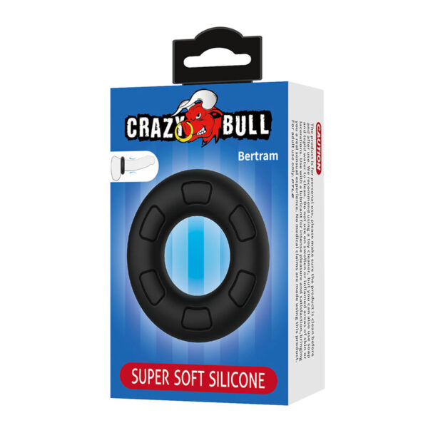 Crazy Bull Bertram Soft — Cock Ring, Waterproof, Black — Classic Cock Rings — view 5