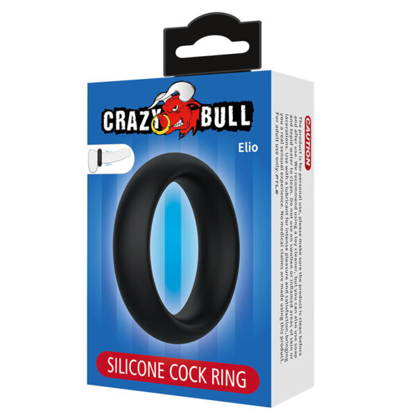 Crazy Bull Elio — Cock Ring, Waterproof, Black — Classic Cock Rings — view 6