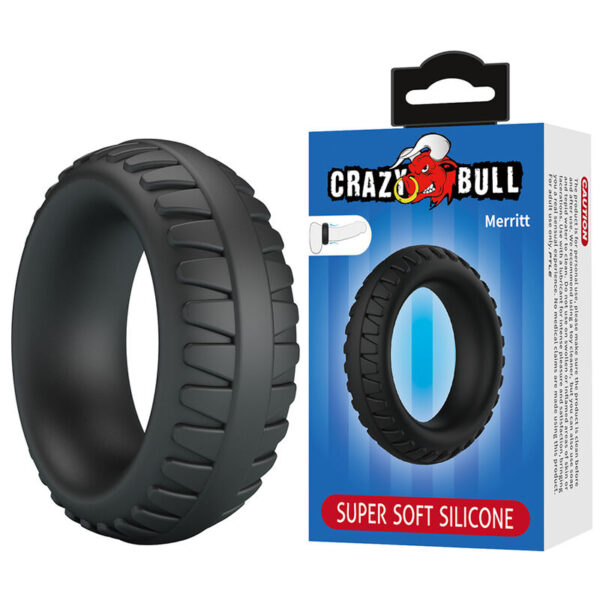 Crazy Bull Merritt — Cock Ring, Waterproof, Textured — Classic Cock Rings — view 8