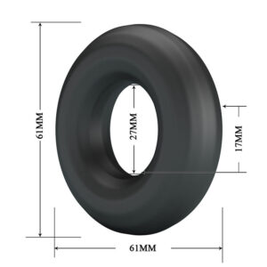 Crazy Bull Urban Soft — Cock Ring, Waterproof, Black — Classic Cock Rings — view 3