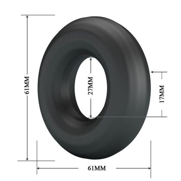 Crazy Bull Urban Soft — Cock Ring, Waterproof, Black — Classic Cock Rings — view 3