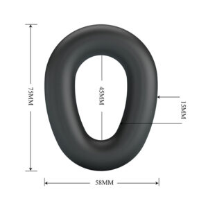 Crazy Bull Vesper Soft — Cock Ring, Waterproof, Black — Classic Cock Rings — view 3