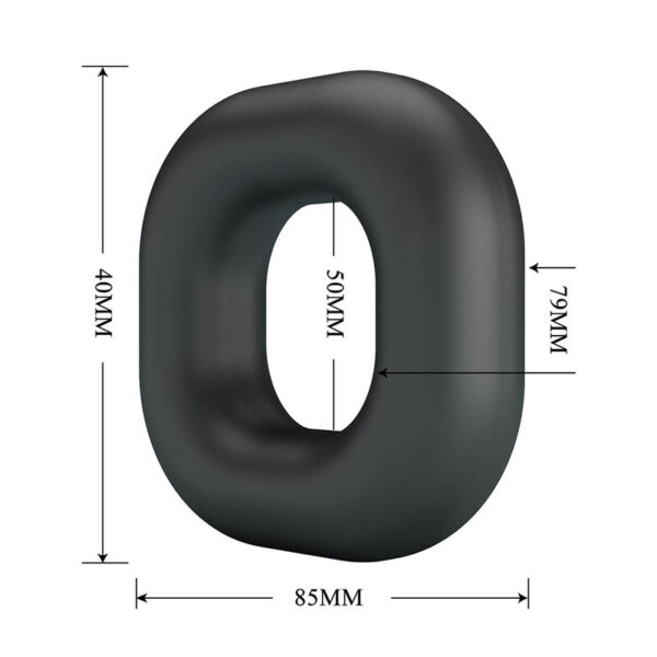Crazy Bull Walden Soft — Cock Ring, Waterproof, Black — Classic Cock Rings — view 2