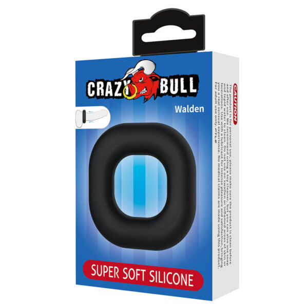 Crazy Bull Walden Soft — Cock Ring, Waterproof, Black — Classic Cock Rings — view 3
