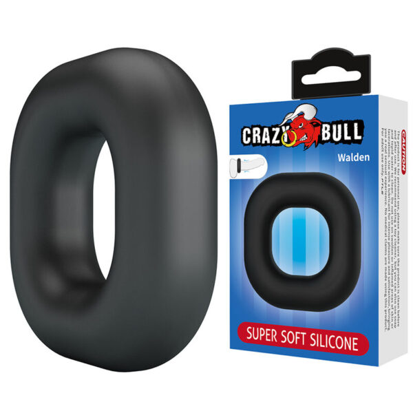 Crazy Bull Walden Soft — Cock Ring, Waterproof, Black — Classic Cock Rings — view 6