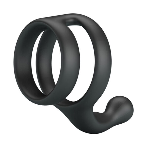 Crazy Bull Yancy Double — Cock Ring, Waterproof, Black — Classic Cock Rings