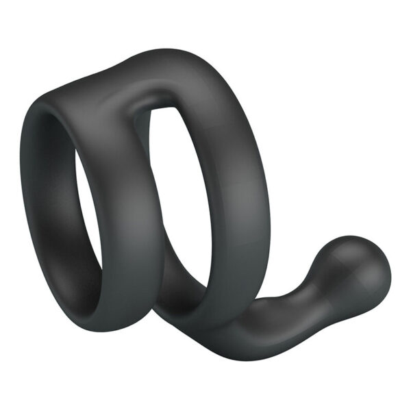 Crazy Bull Yancy Double — Cock Ring, Waterproof, Black — Classic Cock Rings — view 3