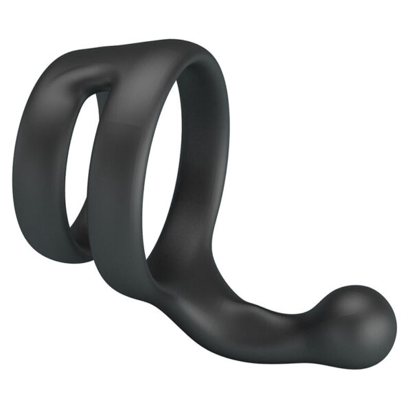 Crazy Bull Yancy Double — Cock Ring, Waterproof, Black — Classic Cock Rings — view 5