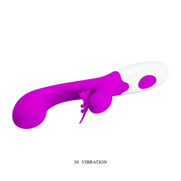 Pretty Love Butterfly Kiss — Rabbit Vibrator, Fuchsia — Rabbit Vibrators — view 3