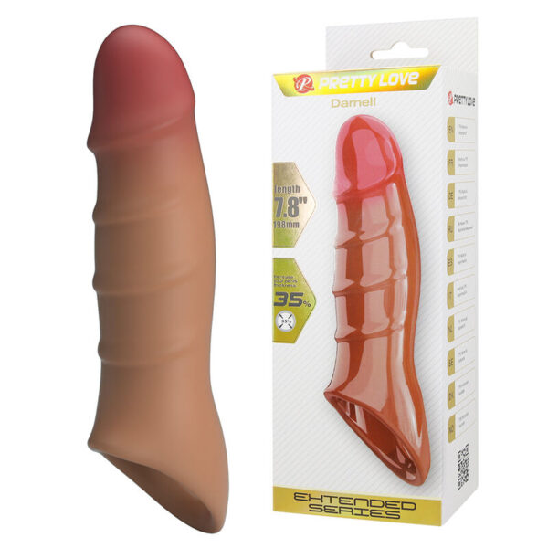 Pretty Love Damien — Penis Extension Sleeve, Realistic — Penis Accessories