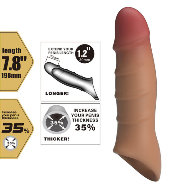 Pretty Love Damien — Penis Extension Sleeve, Realistic — Penis Accessories — view 9