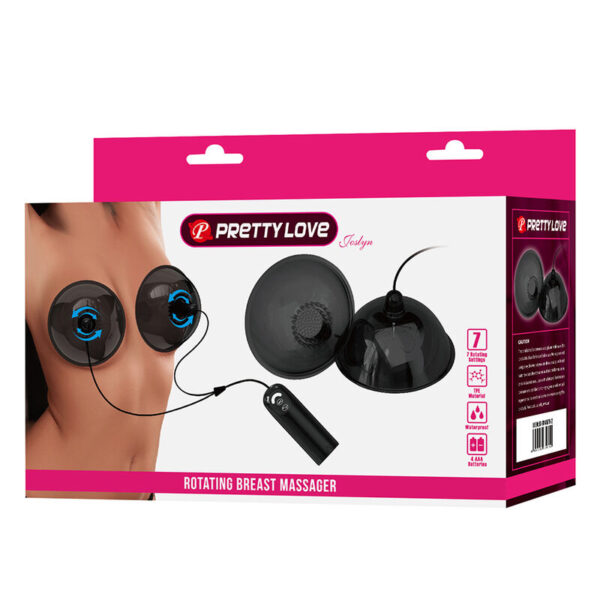 Pretty Love — Nipple Suckers, Black — Nipple Toys — view 5