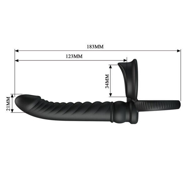Pretty Love Merritt — Anal Vibrator, Silicone, Black — view 2