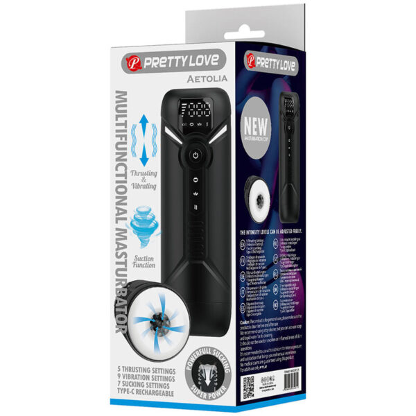 Pretty Love Aetola — Automatic Masturbator, Rechargeable, Black — Automatic Masturbators — view 9