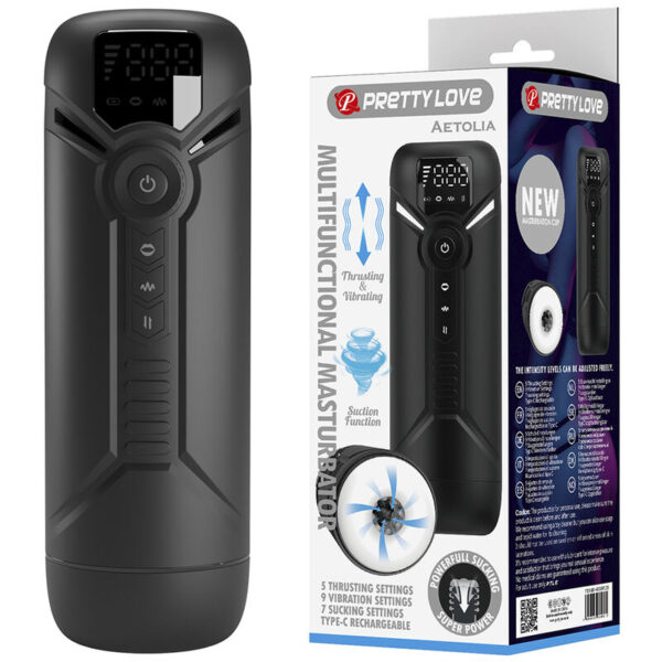 Pretty Love Aetola — Automatic Masturbator, Rechargeable, Black — Automatic Masturbators — view 10