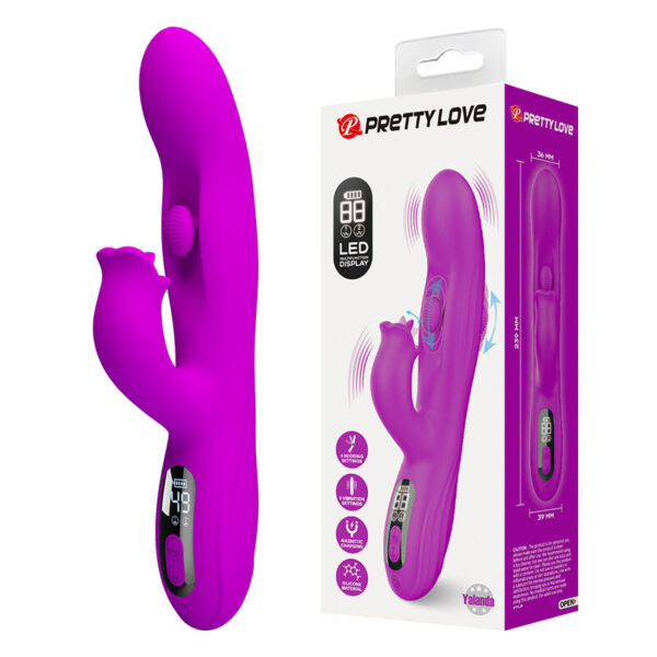 Pretty Love Yalanda — Rabbit Vibrator, Rechargeable, Purple — Rabbit Vibrators — view 3