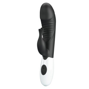 Pretty Love Rasmussen — Rabbit Vibrator, Silicone, Black — Rabbit Vibrators — view 2