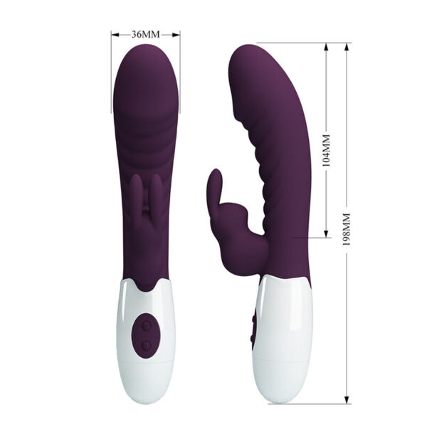 Pretty Love Naughty Bunny — Rabbit Vibrator, Silicone, Purple — Rabbit Vibrators — view 2
