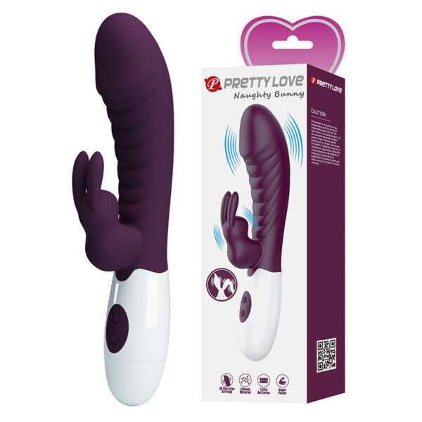 Pretty Love Naughty Bunny — Rabbit Vibrator, Silicone, Purple — Rabbit Vibrators — view 11