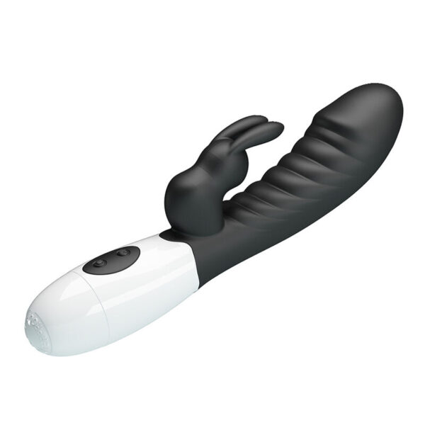 Pretty Love Naughty Bunny — Rabbit Vibrator, Silicone, Black — Rabbit Vibrators — view 7