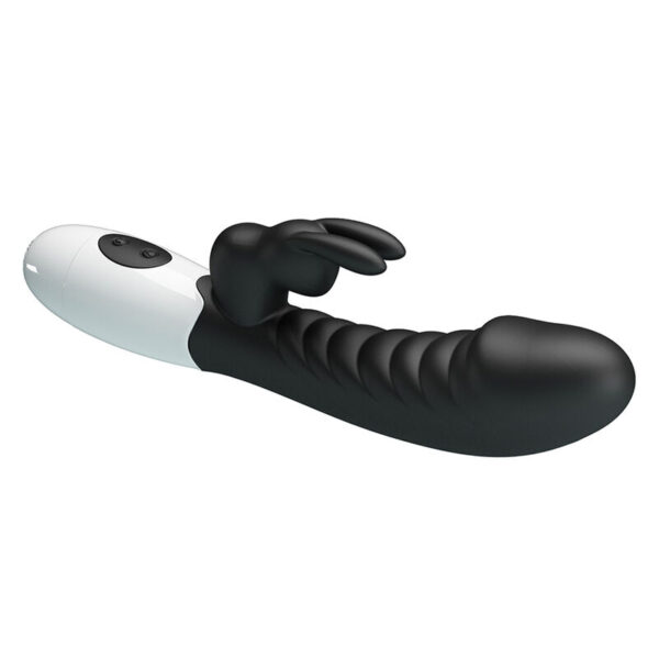 Pretty Love Naughty Bunny — Rabbit Vibrator, Silicone, Black — Rabbit Vibrators — view 9