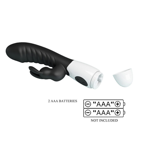 Pretty Love Naughty Bunny — Rabbit Vibrator, Silicone, Black — Rabbit Vibrators — view 6