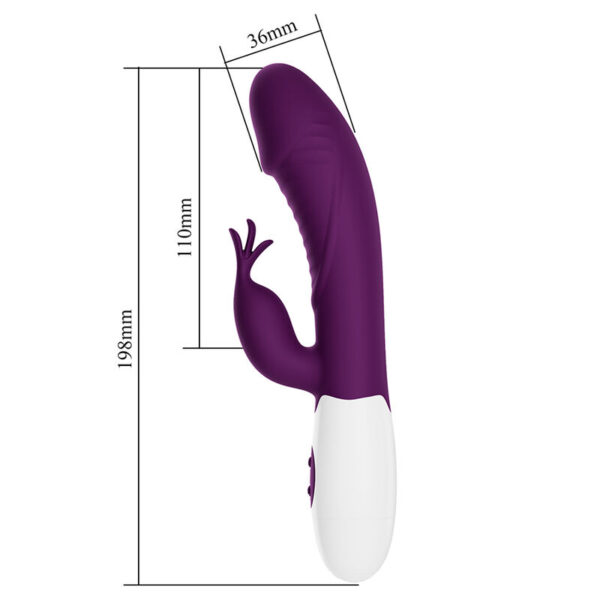 Pretty Love Rogue Muse — Rabbit Vibrator, Silicone, Purple — Rabbit Vibrators — view 4