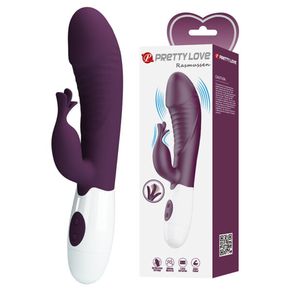 Pretty Love Rogue Muse — Rabbit Vibrator, Silicone, Purple — Rabbit Vibrators — view 7