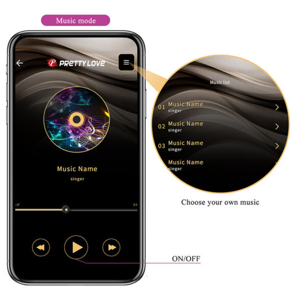 Pretty Love Klay — Thrusting Vibrator, App-Controlled, Purple — App-Controlled Sex Toys — view 14