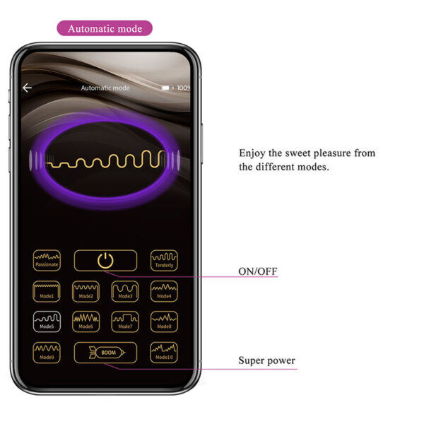 Pretty Love Klay — Thrusting Vibrator, App-Controlled, Purple — App-Controlled Sex Toys — view 16